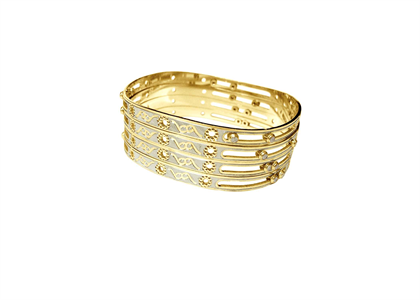 Fashionable Bangles with Two Tone Plated